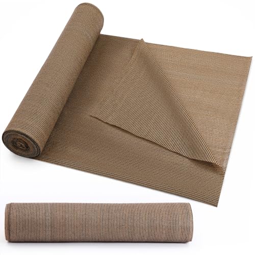 95% 6ft x 100ft Bulk Eyelets Shade Cloth Roll Sunblock Shade UV Resistant Net Windscreen Cover Fabric Roll for Garden Greenhouse Flower Plant Patio Kennel Canopy(Brown, 1 Pcs) | Bulk Roll with Eyelets, Garden Greenhouse Sunblock Cover for Plants Flowers,