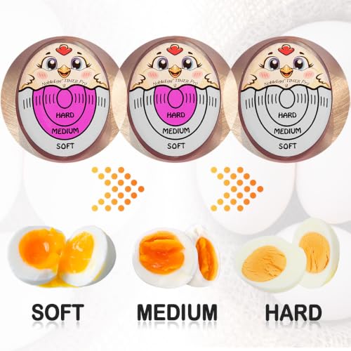 Nobleegg Egg Timer Pro2 Boiler Soft Medium Hard Boiled Eggs Changes Color Purple Certified - color: Purple