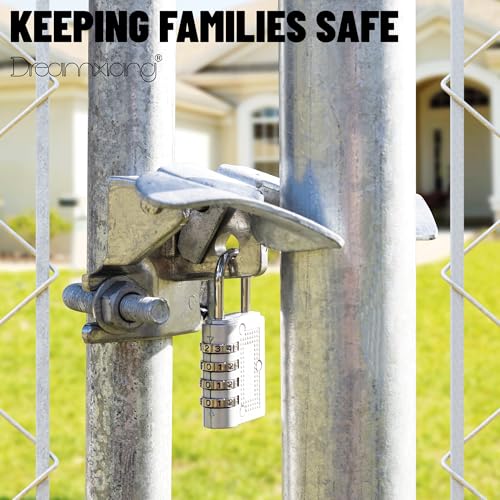Chain Link Butterfly Gate Latch for 1-3/8" Gate Frame and 2-3/8" Gate Post | Chain Link Fence Latch Kennel Gate Latch 1 Pack