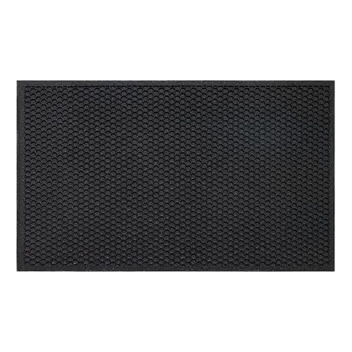 Mohawk Home Indoor Outdoor 1' 6" x 2' 6" Heavy Duty Rubber Floor Mat Anti Slip Restaurant Kitchen for Garage Garden Industrial Pool Entrance Bar Wet Area - size: 1'6" x 2'6" (Rectangular)