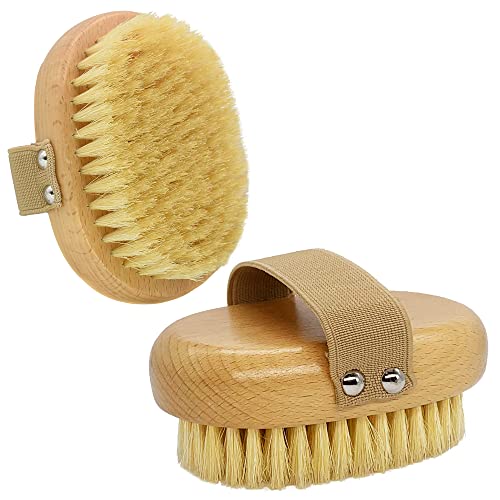 Soft Bristle Pet Brush - Natural Bristle Palm Brush for Short Haired Cats and Dogs with Elastic Band | Natural Bristle Dog Brush with Elastic Band, Soft Brush for Dogs Cats Hair Bristle Brush