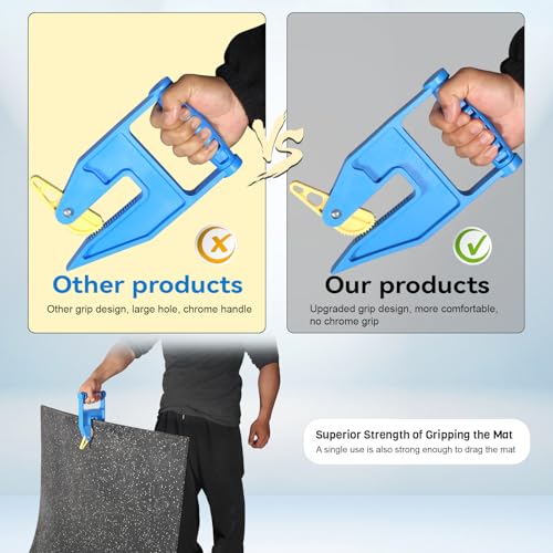 Heavy Duty Stall Mat Gripper, Pair of 2 | Mat Mover Tool for Horse Stalls, Gym, Barn, and Trailer