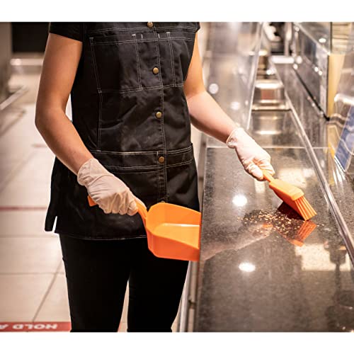 Vikan 45894 Bench Cleaning Brush, Polypropylene/Polyester Medium Bristle Dustpan Brush & Sweeper, 14 Inch, Red - color: Red, size: 4589