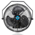 Tornado 20-Inch High Velocity Wall Fan - Outdoor Rated, IPX4 Water-Resistant, 3-Speed, 4750 CFM - Industrial, Commercial & Residential Use, Perfect for Greenhouses, UL Safety Certified - size: 20 Inch