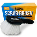 Stiff Hand Scrub Brush, Short Handle Heavy Duty Tire and Wheel Cleaning | Tool, Outdoor Boat Scrubber with Handle, Carpet Cleaner, All-Purpose Cleaning Brush - style: Short Handle