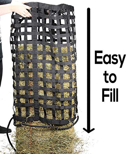 Derby Originals XL Go Around Slow Feeder Horse Hay Bag with Super Tough Bottom and 1 Year Warranty, Purple, 71-7132-PUR - color: Purple