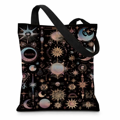 Vintage Floral Canvas Tote Bag, Aesthetic Botanical Reusable Grocery Bags for Women, Elegant Floral Lover Gift Tote - color: Color22