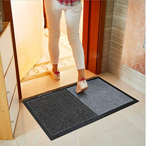 HAPYLY Disinfection Floor Pad Mat Sanitizing Floor Mat Multifunction Entrance Mat Footbath Mat RugShoe Mat Home Hotel (Gray) - color: Grey