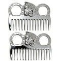 2PCS Horse Comb, Horse Mane and Tail Comb，Portable Aluminum Alloy Horse Comb
