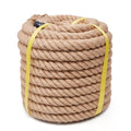 Jute Rope Heavy Duty 2 Inch 25 Feet, Natural Hemp Rope, Twisted Hemp Rope for Crafts, Gardening, Bundling, Climbing, Hammock, Nautical rope, Tug of War rope, Railings, Home Decorating (2 Inch×25 Feet) - size: 25Ft, style: 2 Inch