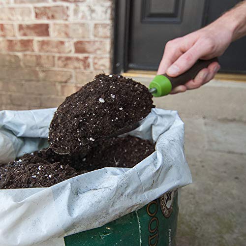 AMES 2445400 Stainless Steel Hand Soil Scoop with Ergo Gel Grip, 13-Inch, Gray - size: 13-Inch, style: Hand Transplanter