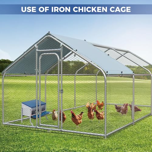Garvee 3-Hole Roll Away Egg Collection Chicken Nesting Box | Galvanized Steel Nest Box for Laying Eggs - color: Blue, size: 3 holes with legs