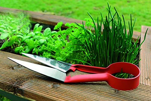 BERGER Sheep & Hedge Shears – 12.2" Forged Garden Shears with Self-Sharpening Heat-Treated Carbon Steel Blades, 5.5" Cutting Length, Round Spring – 27310