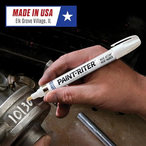 Markal 96817 Paint-Riter+ Valve Action Marker, Versatile Surface Compatibility, Bold Mark Size 1.8", Purple 12-Pack - color: Purple