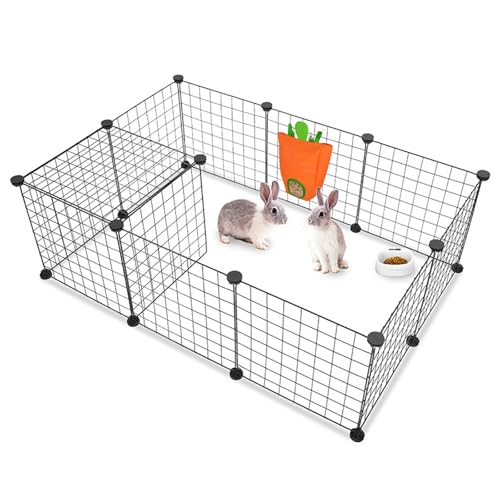 Carrot Shaped Rabbit Hay Feeder Bag, 1680D Oxford Cloth Hanging Timothy Hay Dispenser for Wire Cage, Less Waste Foldable Hay Storage Manger for Bunny Guinea Pig Chinchilla Hamster