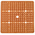 ENKOSI Large Square Shower Mat Non Slip - Bath Mats for Bathroom Non Slip for Shower - Shower Mats for Showers Anti Slip - Shower Grip Mat - Square Bath Mat - Large Shower Mat (Clear Brown 27x27) - color: Clear Brown