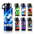 Custom 18oz Kids Water Bottle with Name, Cool Funny Sports Theme Insulated Bottle, Suitable for Boys Girls, Soccer Basketball Football Baseball - color: Color 05