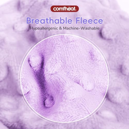Colic and Gas Relief for Newborns and Infants, Heated Tummy Wrap | Baby Swaddling Belt with Soothing Warmth, Flaxseed Natural Relief for Upset Stomach in Babies and Toddlers, 0-3 Years (Puple) - color: Purple