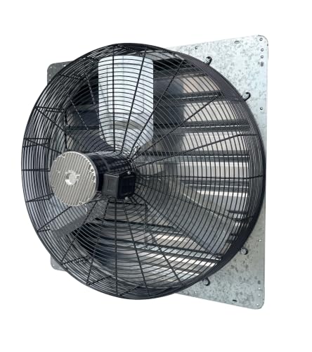 iLIVING 30" Smart Wall Mounted Shutter Exhaust Fan, 5088 CFM, 12-Speed, WiFi App Control Ventilation for Garages, Warehouse, Barn, Greenhouses, Auto Temperature Humidity Control, BLDC Motor, Hardwired - size: 30-inch
