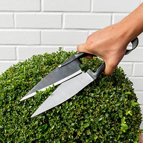 BERGER Sheep & Hedge Shears – 11.8" Forged Garden Shears with Self-Sharpening Straight Blades, Heart Spring Design, 5.5" Cutting Length, Ambidextrous Use – 2721