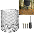 Foldable Deer Feeder Varmint Guard, 13x12 in Stainless Steel Deer Feeder Protective Guards Cage for Outdoor Fores, Keep Raccoon Squirrels Birds Away from Your Feeder