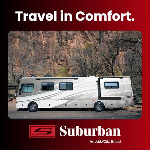 Suburban Single RV Water Heater ON/OFF Wall Switch, Black (234229) | Integrated indicator light, controls tank or tankless models from inside the RV, easy install, interior mount design - color: Black