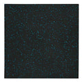 Genaflex Pro Heavy Duty Thick Rubber Gym Floor Tiles High Density Shock Absorbent Laminated Deadlift Mats - 1" Thick X 20" W X 20" L - 2.7 Sq. Ft. (Light Blue/Black, 1 Tile - 2.7 Sq. Ft.) - color: Light Blue/Black