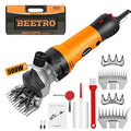BEETRO 500W Electric Professional Sheep Shears, Animal Grooming Clippers for Sheep Alpacas Goats, 6 Speeds Heavy Duty Farm Livestock Haircut, with Extra Two Sets of Blades - size: Three sets of blade