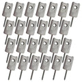 Electric Fence Insulator Porcelain Lag Screw Insulator - 25 Pack (25 Grey Porcelain Lag Screw Insulators) - style: 25 Grey White Porcelain Lag Screw Insulators