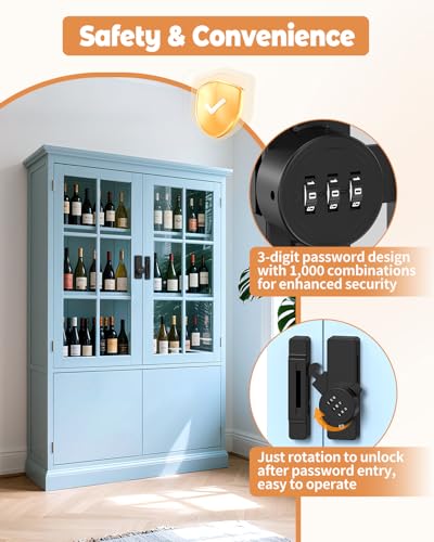 90/180 Degree Keyless Barn Door Lock Latch, Black | 3 Digit Combination Security Latch, Zinc Alloy Mechanical Password Lock for Closet, File Cabinet, Sliding Door, Bedroom - color: Black
