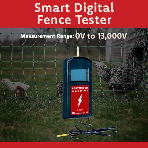 RentACoop Digital Electric Fence Tester Voltmeter