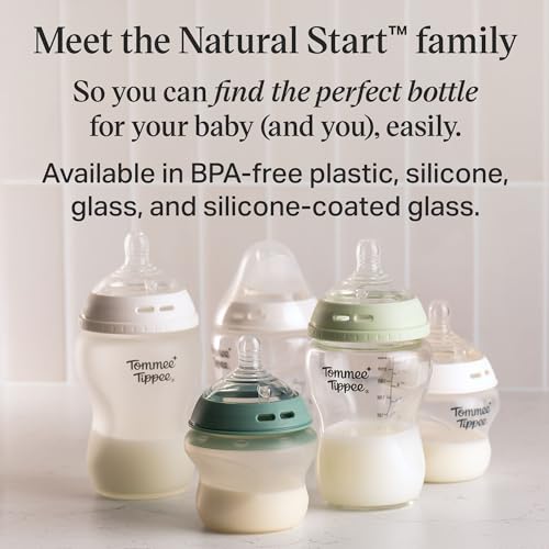 Tommee Tippee Advanced Anti-Colic 10 Piece Bottle and Pacifier Set, 5 and 9 oz BPA Free Bottles, Newborn 0+ months, Slow & Medium-Flow Breast-Like Nipples, 3 Travel Bottle Lids, 2 Ultralight Pacifiers | 5oz & 9oz BPA Free Bottles, Slow & Medium Flow Breas