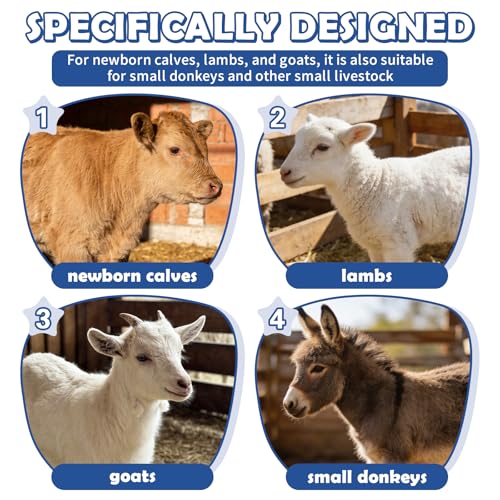 Calf Blanket Goat Coats Winter Jacket Calves Warming Blanket Warm Thickened Waterproof Windproof Calves Livestock Warm Clothes for Goats, Alpacas, Donkeys and Other Livestocks (2)