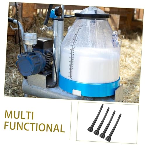 4PCS Milking Machine Liners,Black Soft Rubber Milking Liner Replacement,Milking Liner Tool for Livestock Breeding Industry Cow Milking Machine
