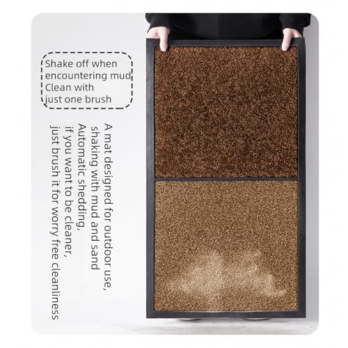 Disinfection Floor Pad Mat Sanitizing Floor Mat Multifunction Entrance Mat Footbath Rug Shoe Home Hotel (Brown) - color: Brown