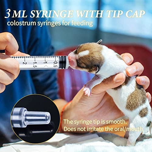 3ml Syringes with Cap, Luer Slip Tip, Whole Pack Bulk Sterile Sealed, No Needle, 50 Pack - color: 3ML, size: 50 pcs