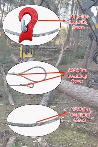 Single Leg Wire Rope Sling - size: 1/2IN-10FT