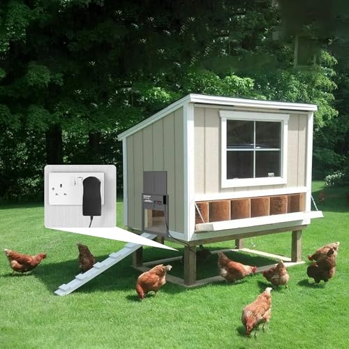 Accessory Kit for Automatic Chicken Coop Door - Includes Spare Charger and Screws for Easy Maintenance and Repairs