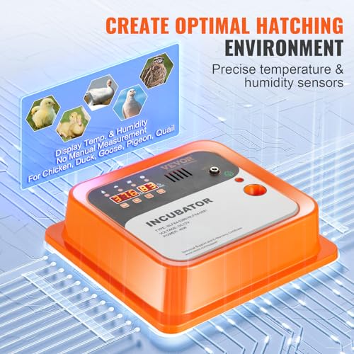 VEVOR 360° Automatic Egg Turner Egg Incubator (12 Egg)