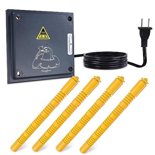 Rural365 Chick Heating Plate and Brooder Plate Cover - 10 Inch Brooder Heat Plate for Chicks with Adjustable Height