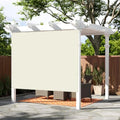 SUNNY GUARD Shade Cloth 4x8 FT HC-093 Sun Shade Fabric Cover Tarp Cream | 90% UV Block HDPE Sun Shade Screen Fabric Tarp with Grommets for Pergola, Backyard & Garden, Custom Sizes - color: Beige, size: 0 4'×0 8'