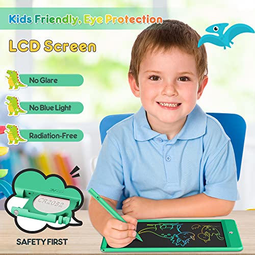 FLUESTON LCD Writing Tablet, Doodle Board Gifts for 3-8 Year Old Girls Boys, 10 Inch Colorful Electronic Board Drawing Pad for Toddlers, Christmas Birthday Gifts for Kids，Erase Lock Writing Board - color: Wonderful Green, size: 11"W x 7.5"H