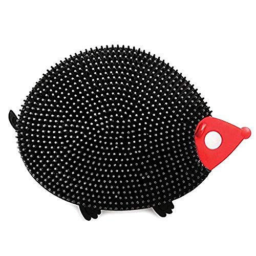 Norpro Hedgehog Silicone Dish Brush - color: Black (Hedgehog)