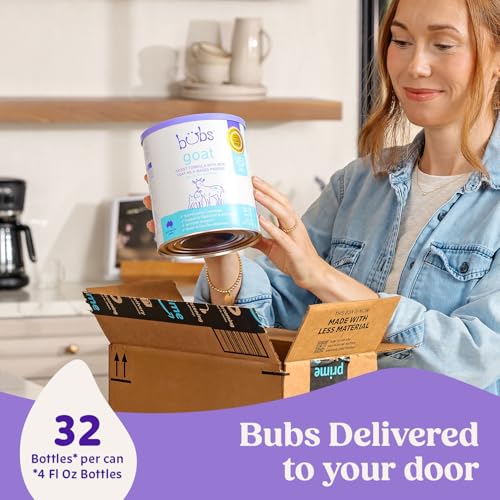 Bubs Whole Goat Milk Infant Formula for 0-12 Months, Non-GMO Milk, 20 oz | Goat Milk-Based Powder with Iron, DHA, ARA, Prebiotics & Essential Nutrients to Support Gentle Digestion