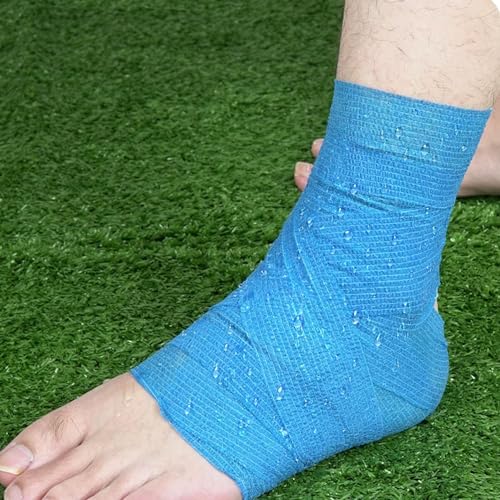 24 Pack Self Adhesive Bandage Wrap 2 Inch x 5 Yards Non-Woven Bandage,Vet Wrap Breathable Elastic Self-Adherent Tape for Stretch Athletic, Sports, Wrist, Ankle (Pets Too)(Mix) | Vet Wrap Breathable Elastic Self-Adherent Tape for Stretch Athletic, Sports,