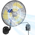20 Inch Wall Mount Fan,7200 CFM Industrial Fan with 90° Swing,3 Speeds,Poweful Motor,Adjustable Tilt,High Velocity Fan for Garage,Shop,Patio,Factory,Gym,Porch,Outdoor,Indoor