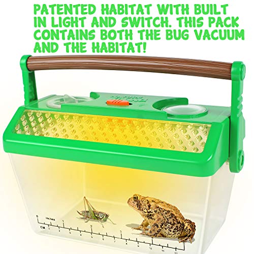 Nature Bound Bug Catcher Vacuum with Light Up Critter Habitat Case, Eco-Friendly Outdoor Toys for Kids, Includes Vacuum and Cage, Bug Vacuum for Kids Toy, Bug Catcher Vacuum - style: Original Style