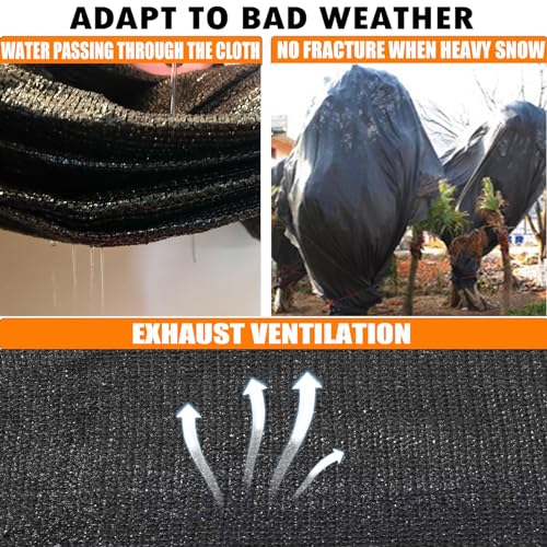 90%-95% Black Sun Shade Cloth 3FT x 10FT, Heavy Duty Outdoor Shade Netting | UV Resistant Breathable Fabric with Reinforced Grommets for Patio Garden Greenhouse Pergola Chicken Coop & Kennel - size: 3ft X 10ft, style: 90%