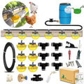 Automatic Chicken Water System, Complete Set with Large Water Cup,Pipeline | Innovative Quick-Connect Chicken Water System, Water Cups Removable and Washable, 18ft Pipeline and Float Valve , 6Cups - size: 6Cups