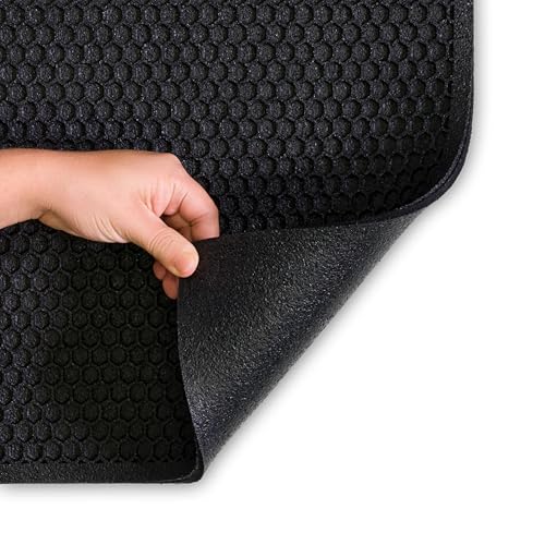 Mohawk Home Indoor Outdoor 2 Pack (1' 6" x 2' 6") Heavy Duty Rubber Floor Mat Anti Slip Restaurant Kitchen for Garage Garden Industrial Pool Entrance Bar Wet Area - size: 2 Pack (1' 6" x 2' 6" Rectangular)